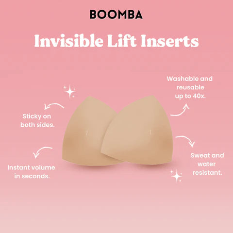 BOOMBA Invisible Instant Lift Inserts-Accessories-KCoutureBoutique, women's boutique in Bossier City, Louisiana