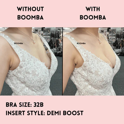 Boomba Invisible Lift Inserts- Medium (Fits D-E) Invisible bra