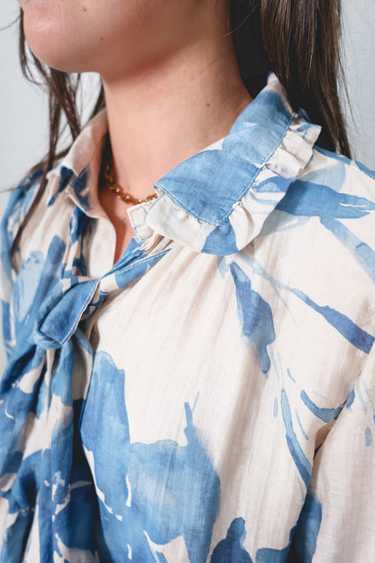 Bayside Bloom Puff Sleeve Top