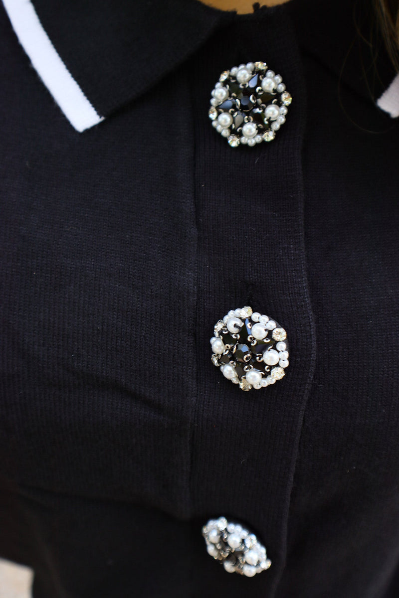 Blair Jewel Button Knit Top & Skirt Set-Sets-KCoutureBoutique, women's boutique in Bossier City, Louisiana