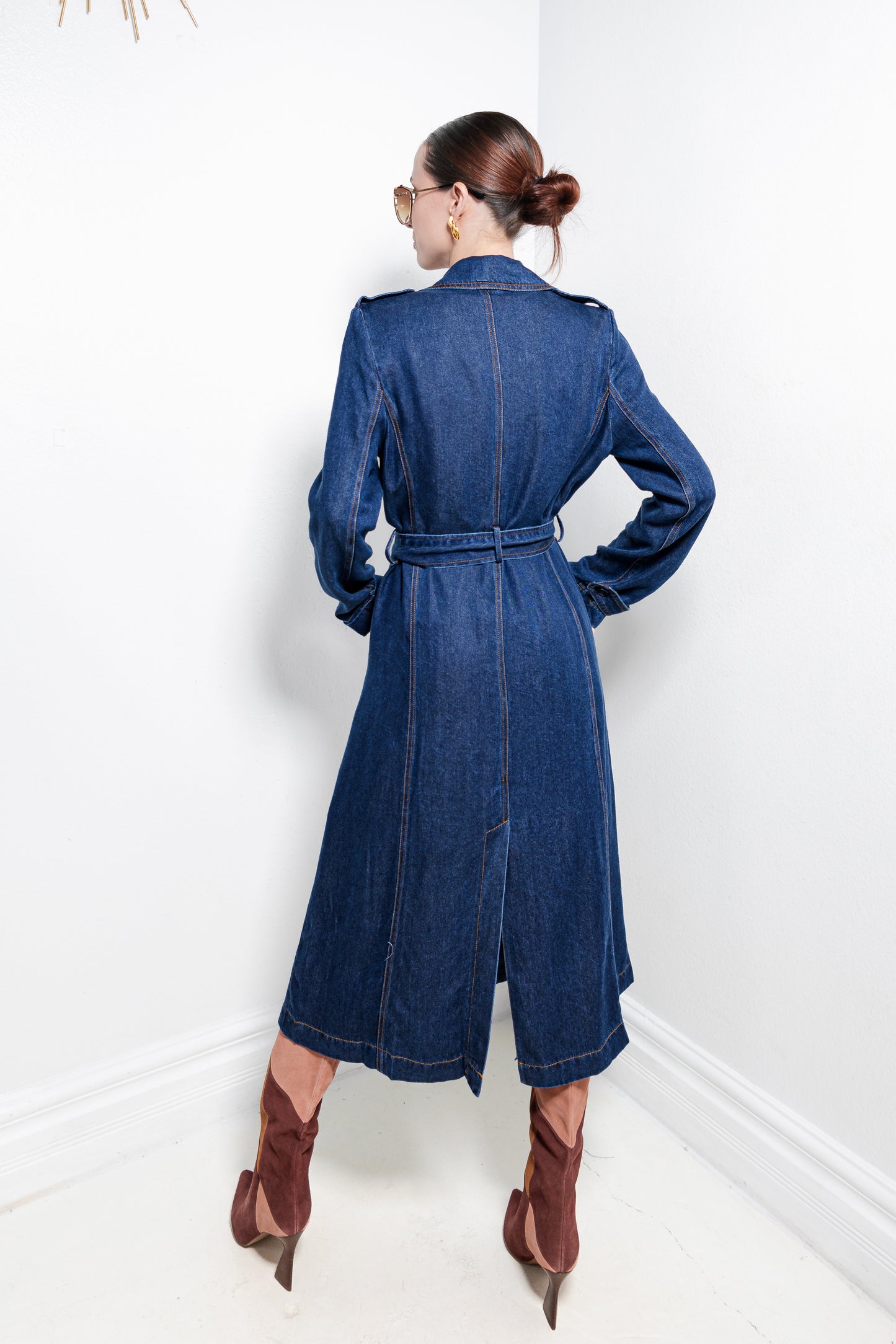 Blueprint Denim Trench Coat