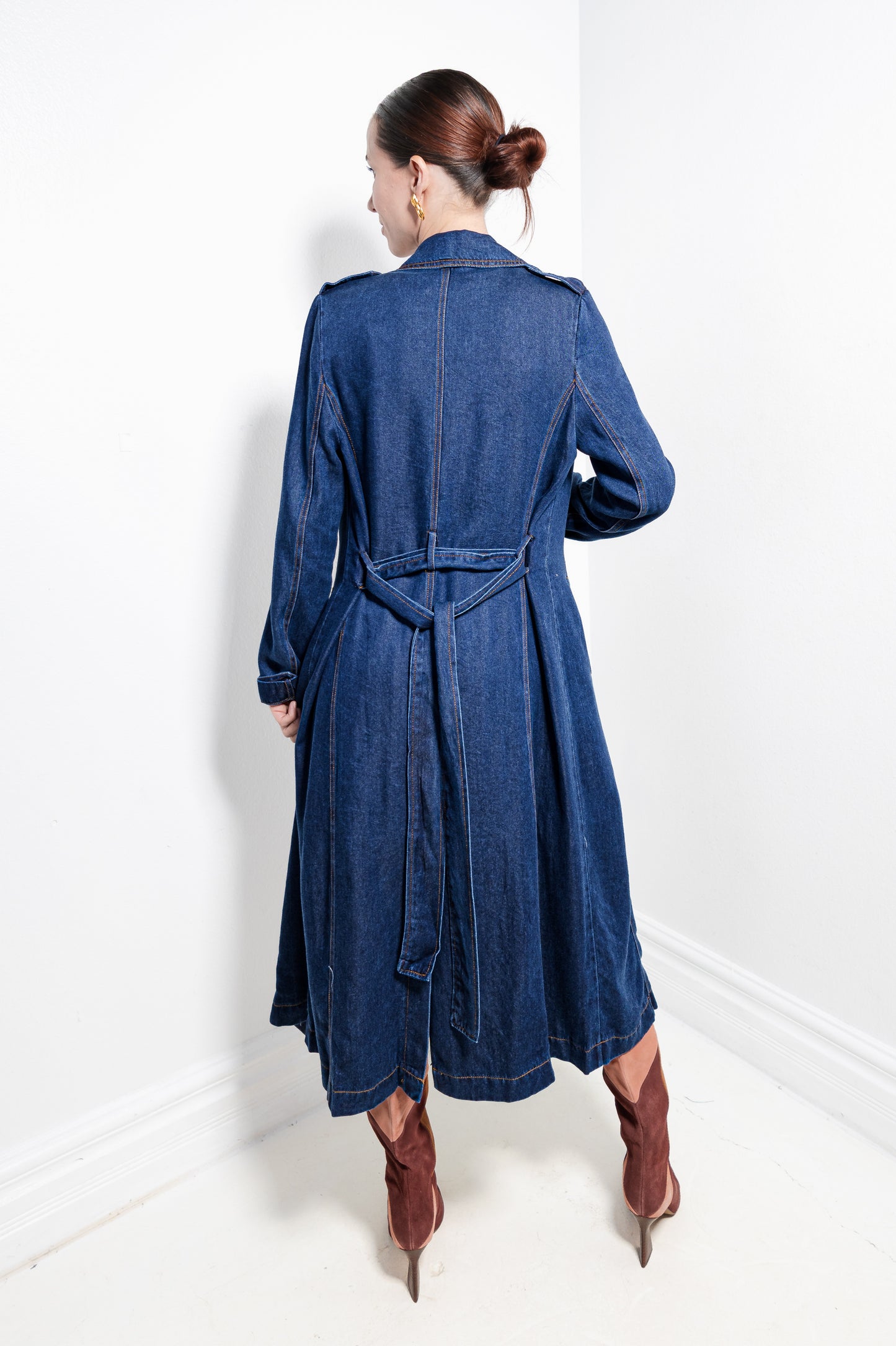 Blueprint Denim Trench Coat
