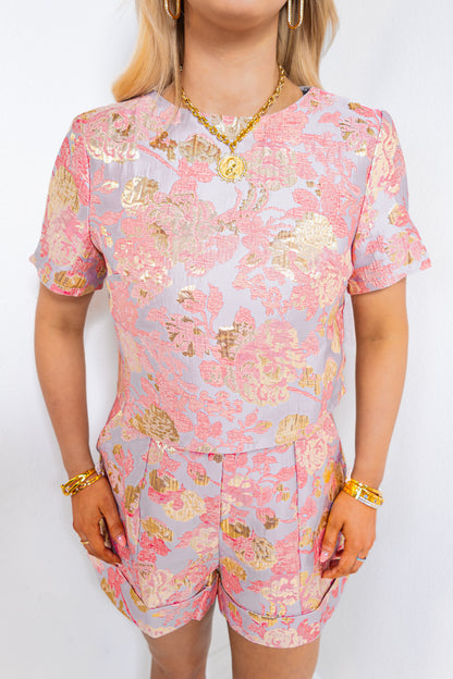 Blush & Bubbly Jacquard Top
