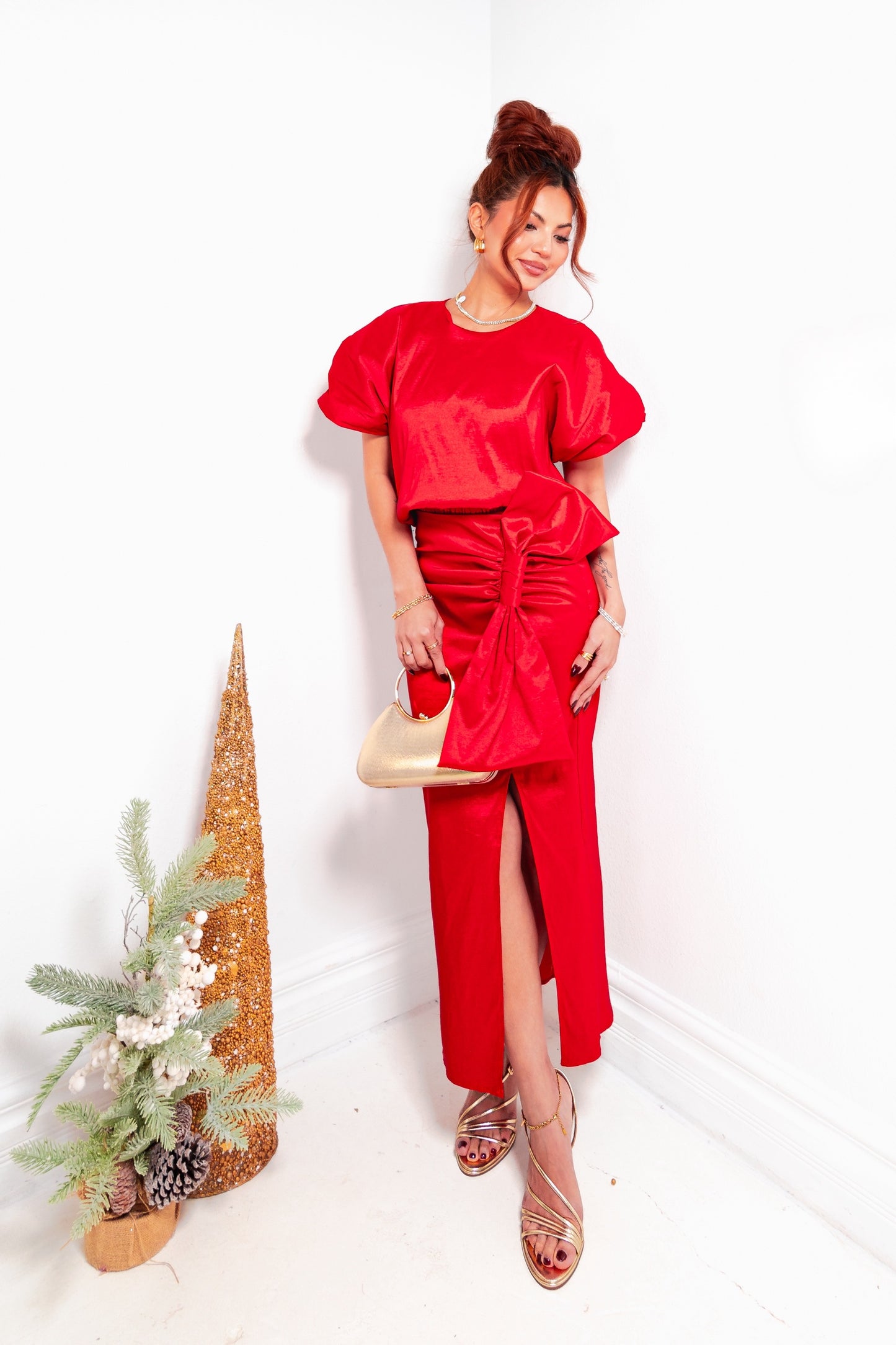 Festive Flare Bubble Top