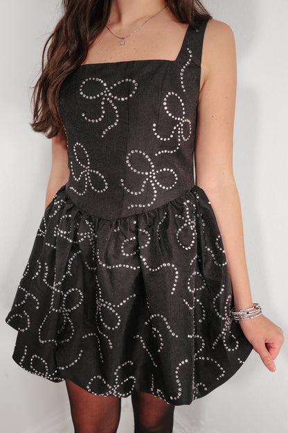 Bow D'Amour Embellished Bubble Dress