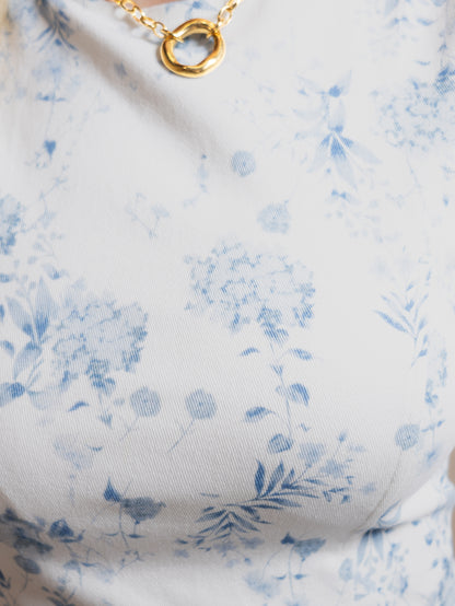 Porcelain Petal Top