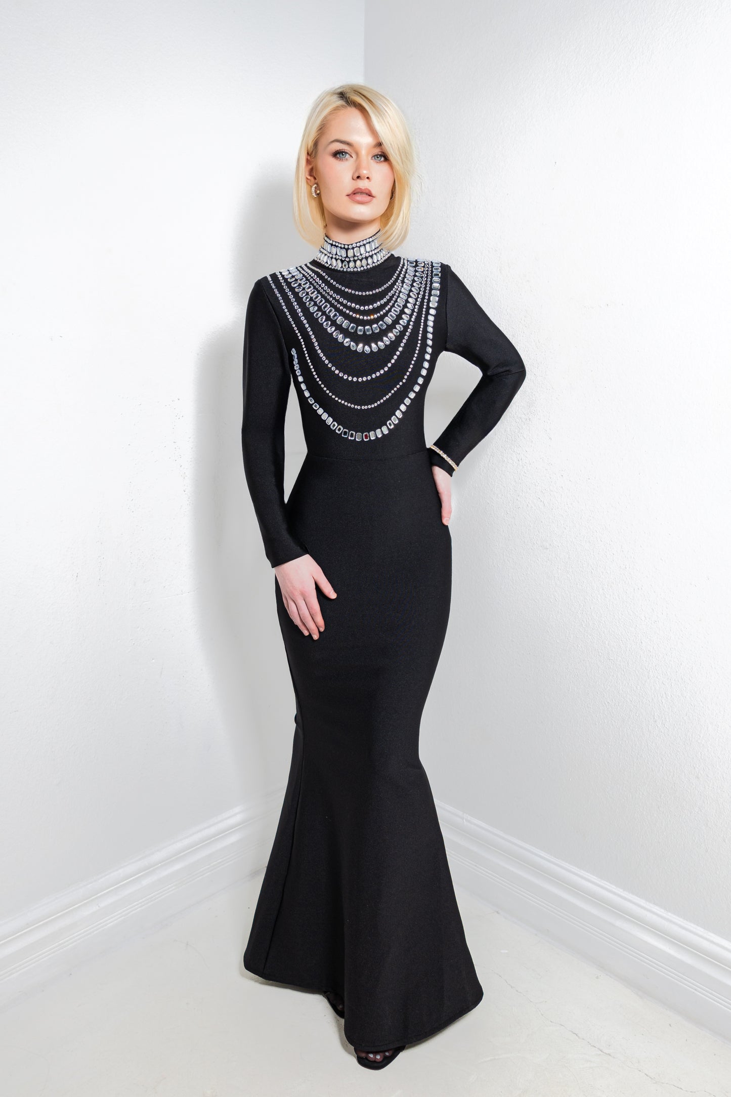 Celianne Aura Bandage Maxi Dress