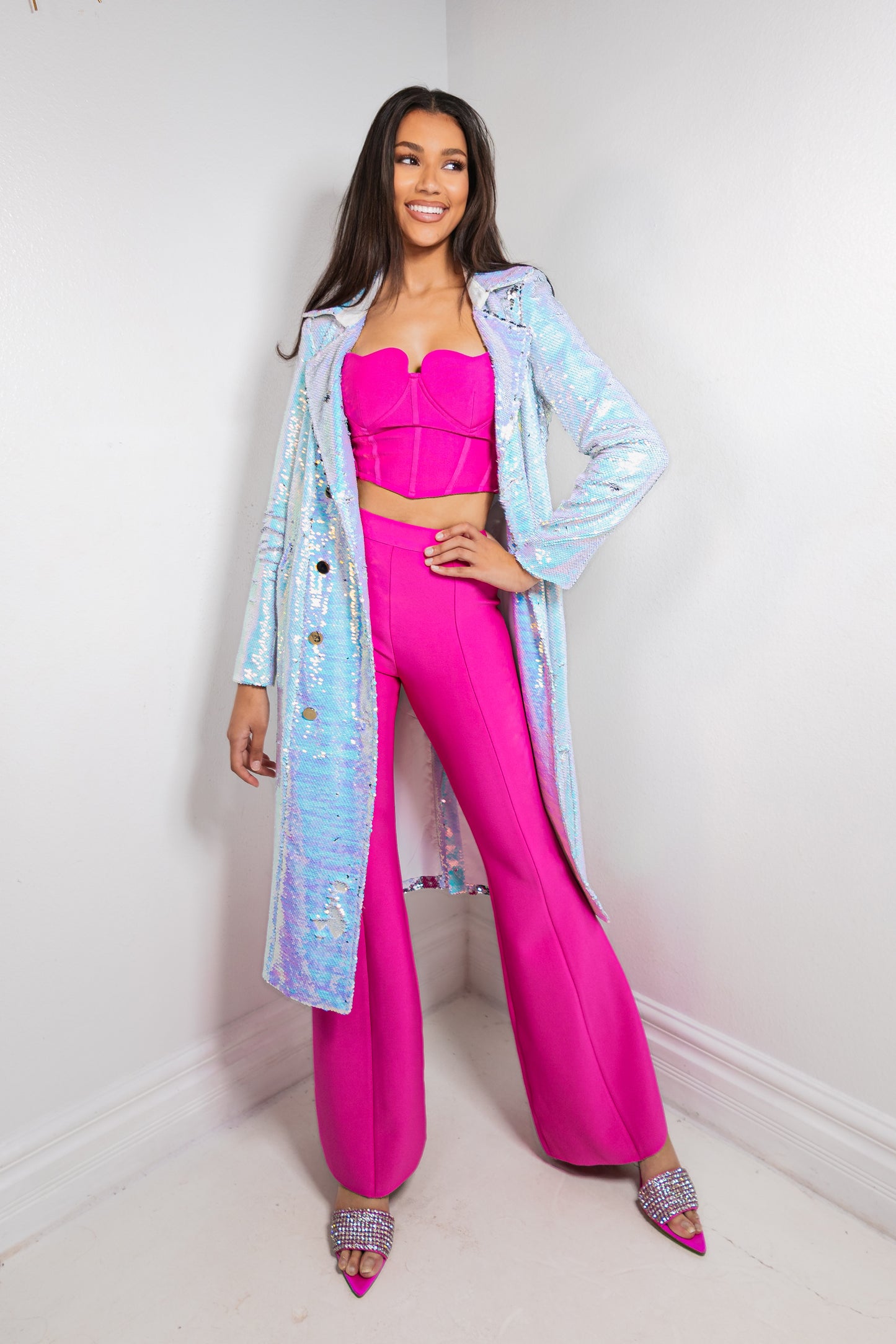 Cupid's Muse Bandage Flare Pants