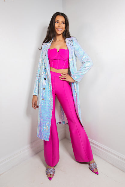 Cupid's Muse Bandage Flare Pants