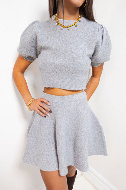 Chic & Cozy High Rise Knit Skirt