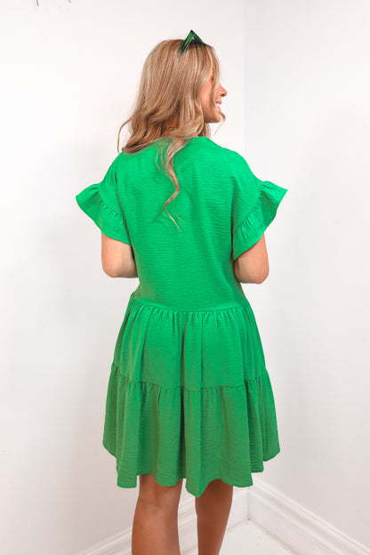 Clover & Class Tiered Mini Dress