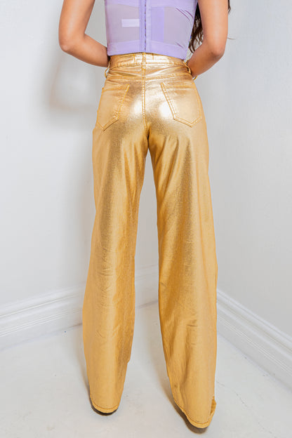Golden Reign Wide Leg Pants