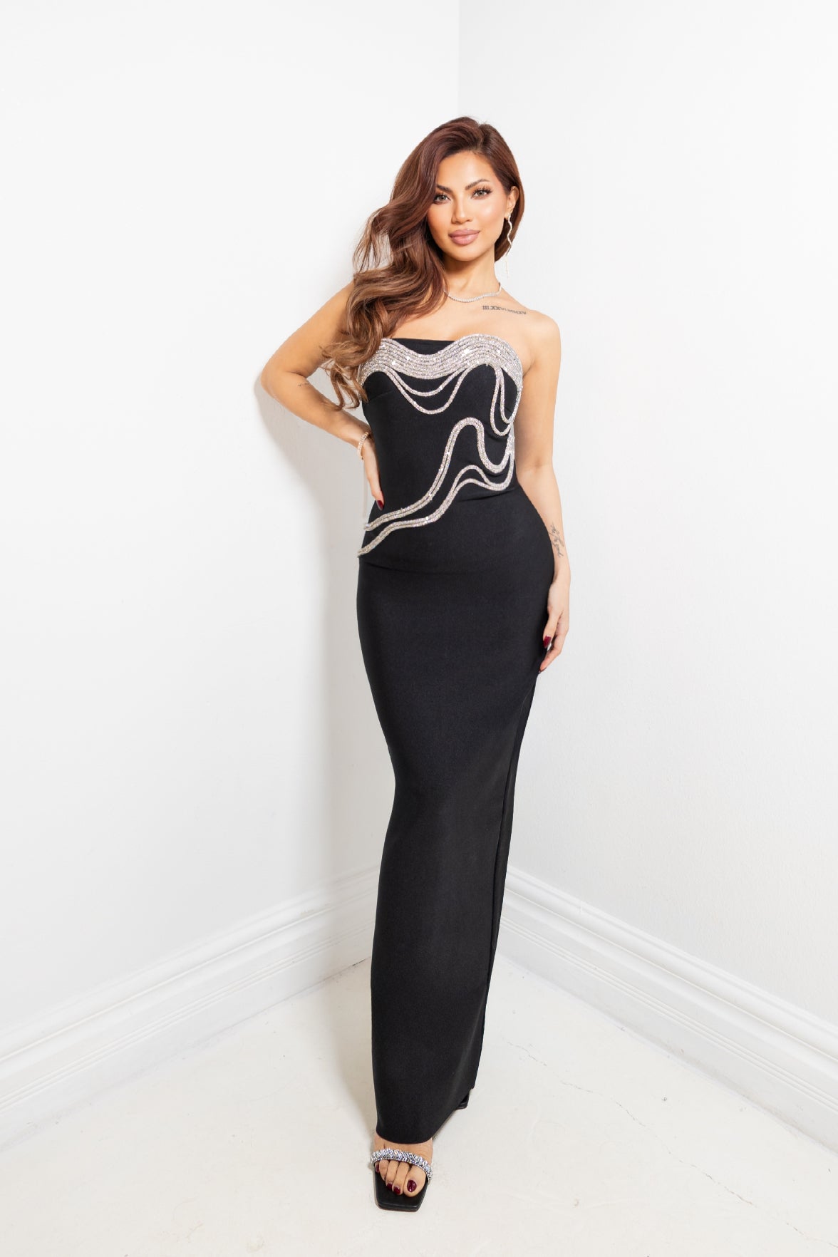 Crystal Currents Bandage Dress
