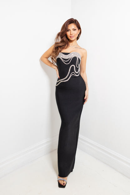 Crystal Currents Bandage Dress