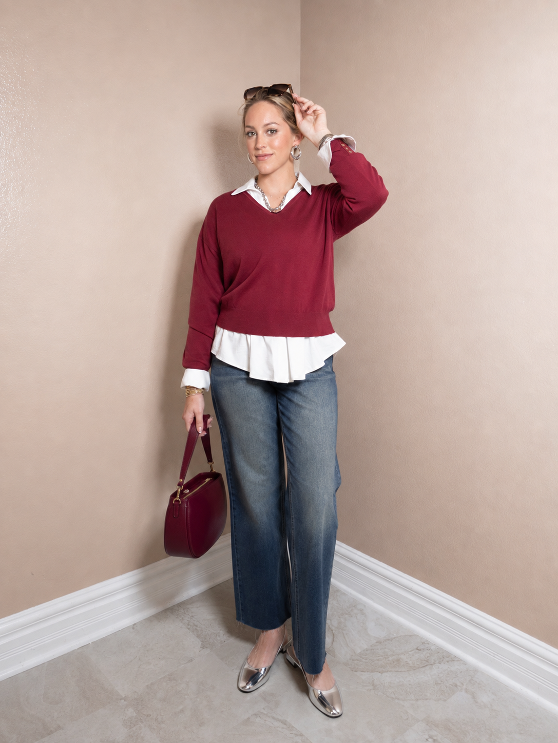 Timeless V-Neck Sweater Top