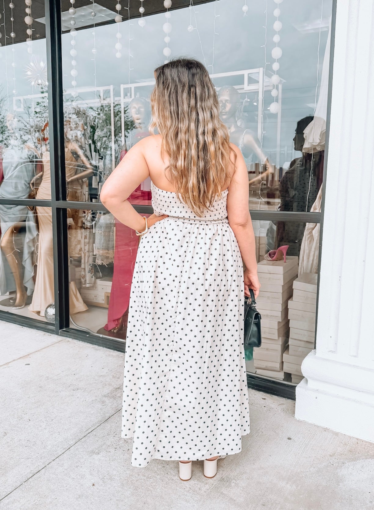 Monroe Dots Midi Dress