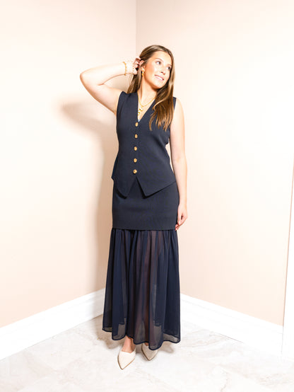 Midnight Harbor Knit Top
