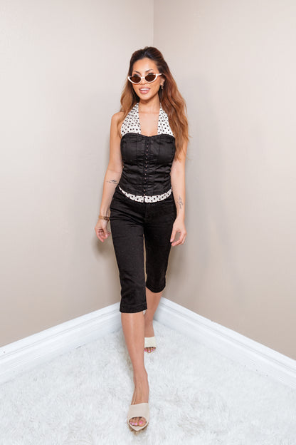Mon Amour Halter Corset Top