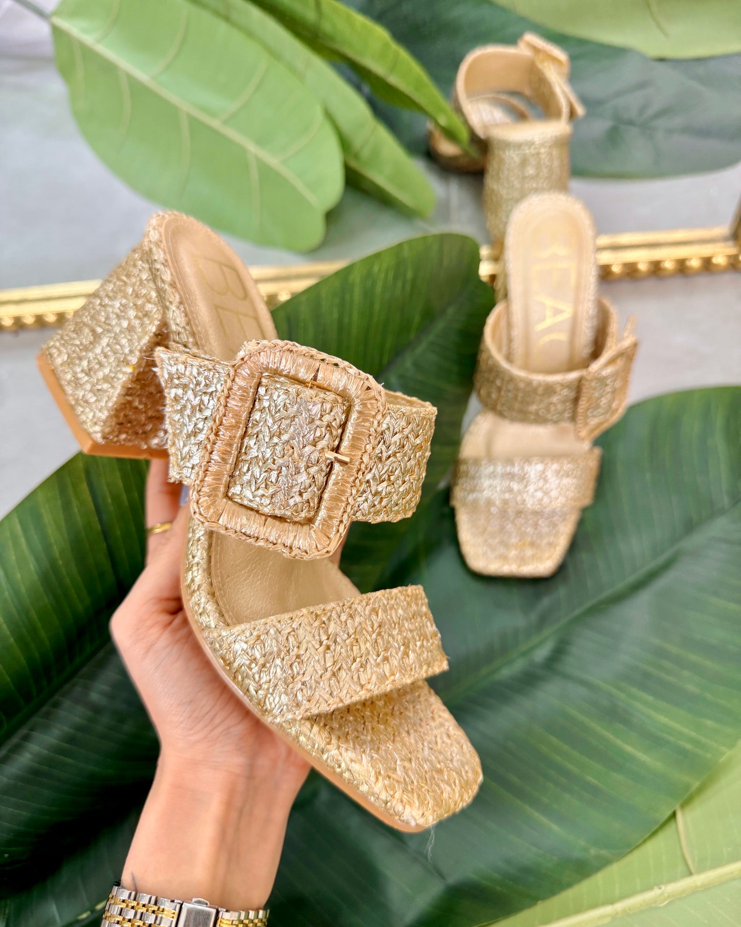 Matisse Lucy Gold Sandals