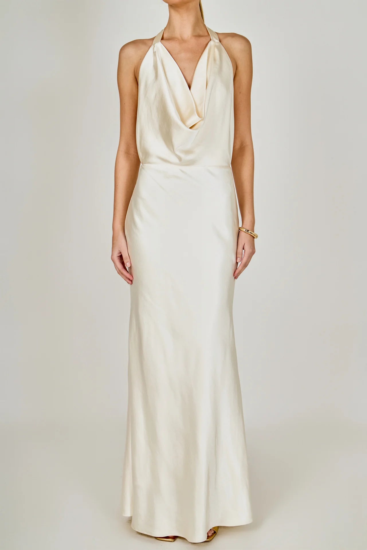 Endless Rose Satin Cowl Maxi Dress
