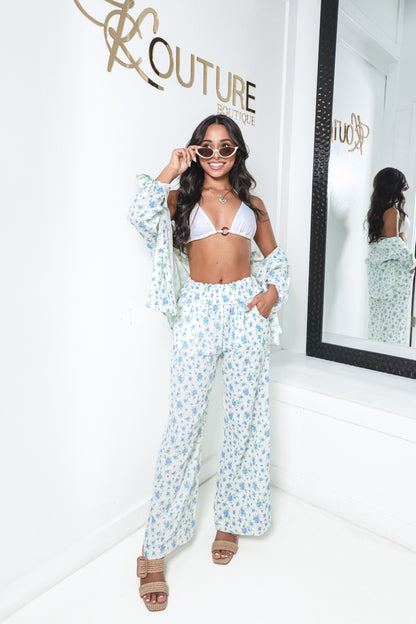 Lucca Daisy Drift Gauze Elastic Waist Pants