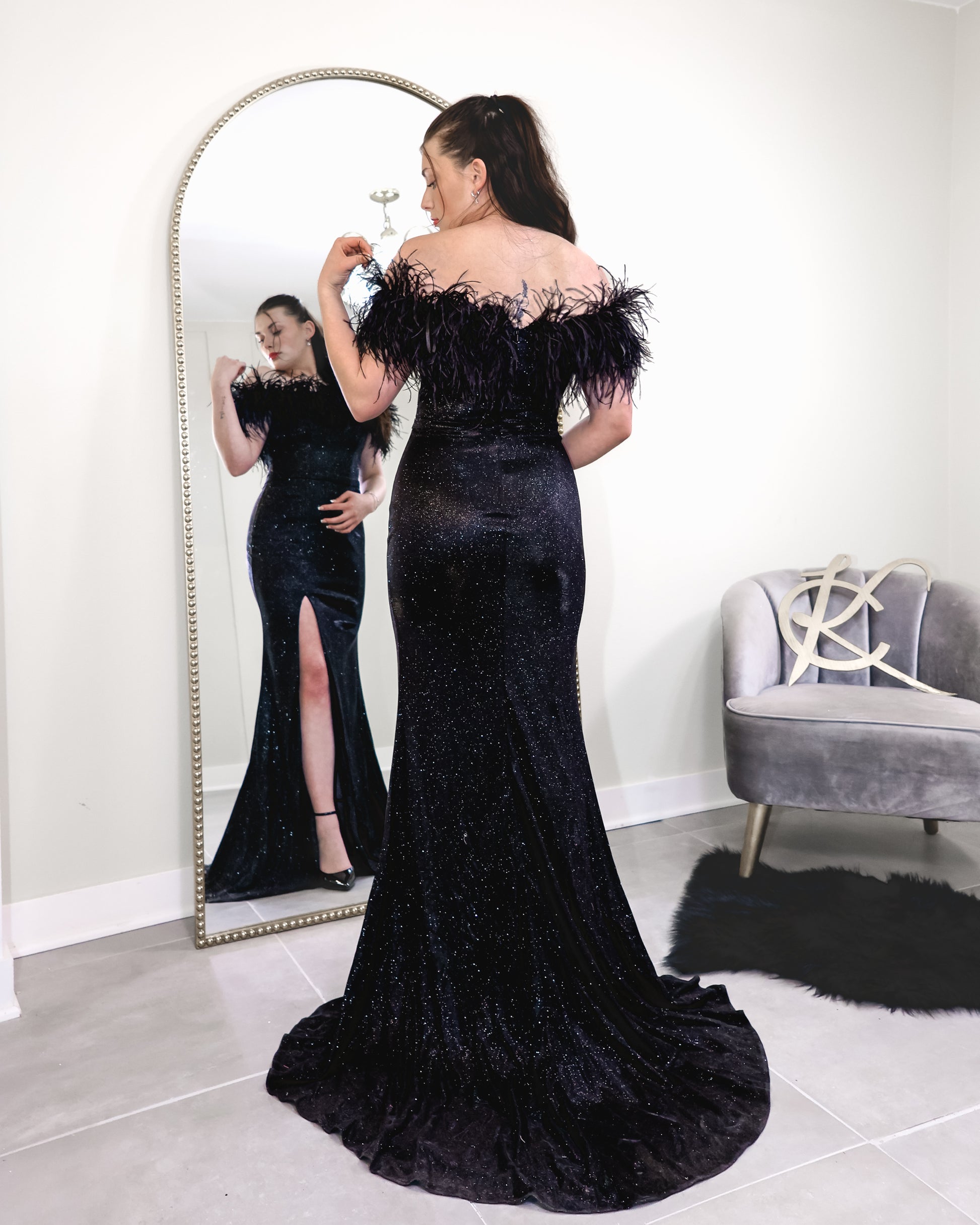 All About The Feather Black Dress | KCoutureBoutique All About The Feather Black Dress | KCoutureBoutique