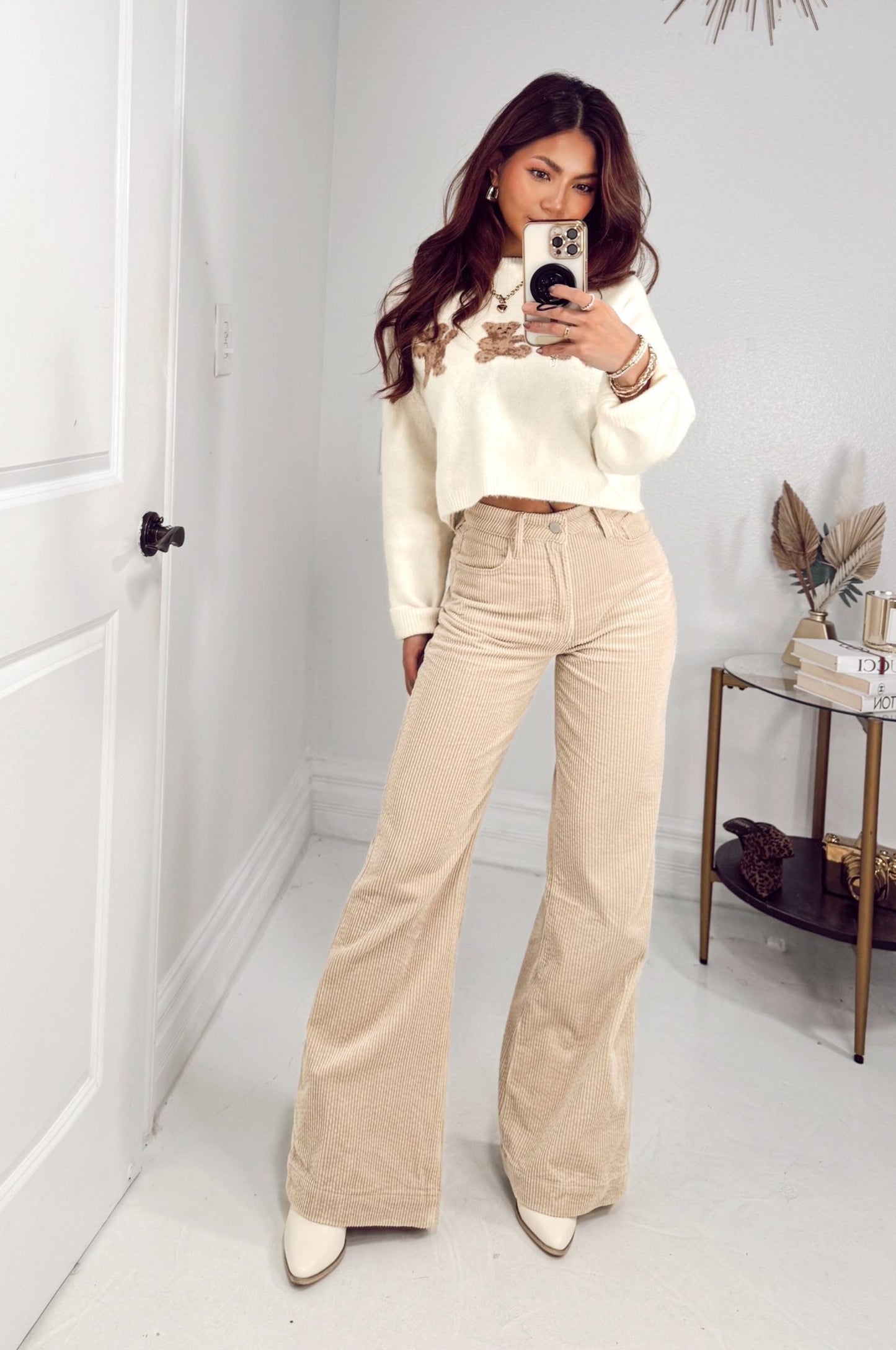 Dear John Fiona Cream Corduroy Pants