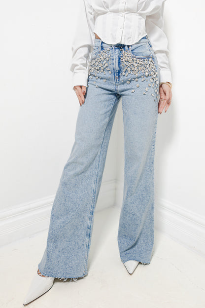 Dear John Fiona Sparkle Wide Leg Jeans