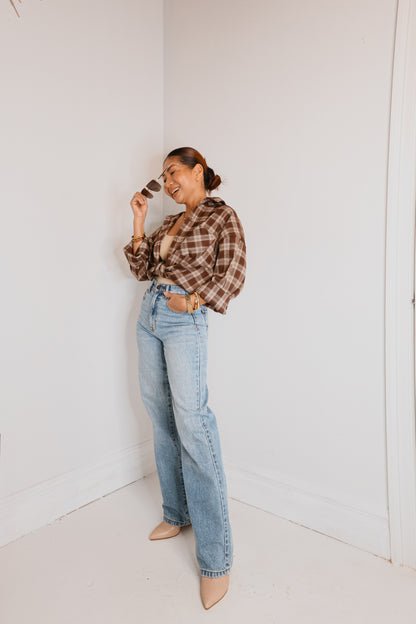 Wrapped In Plaid Oversized Shirt