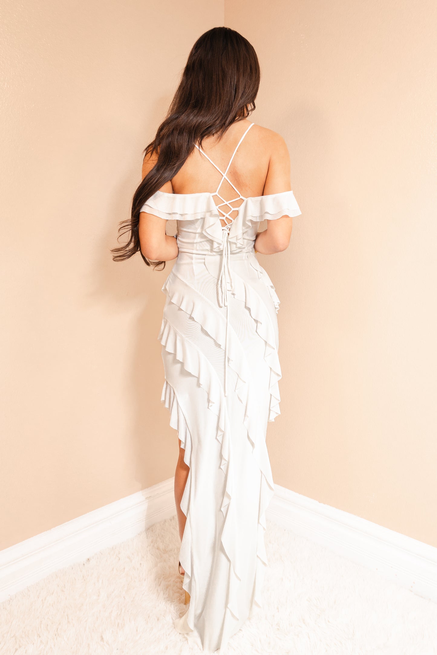 Dreamscape Ruffle Maxi Dress