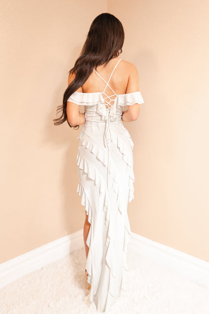 Dreamscape Ruffle Maxi Dress