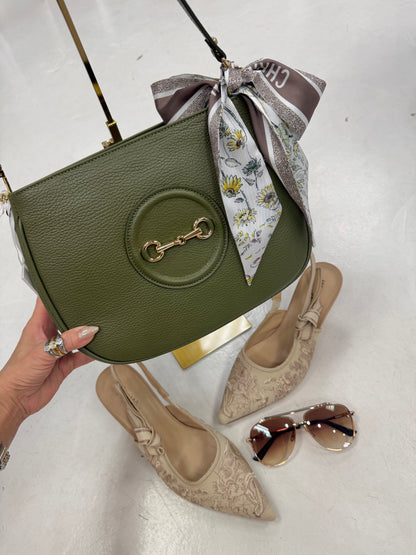 German Fuentes Italian Leather Shoulder Bag