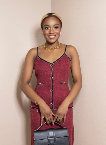 Rouge Lane Tweed Top