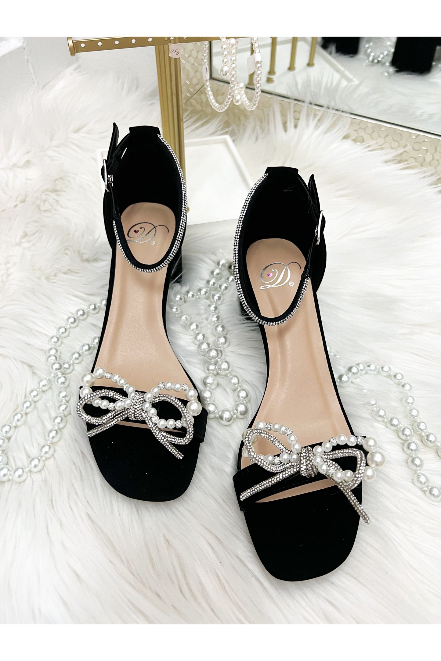 Pearls and Rhinestones Classic Heels