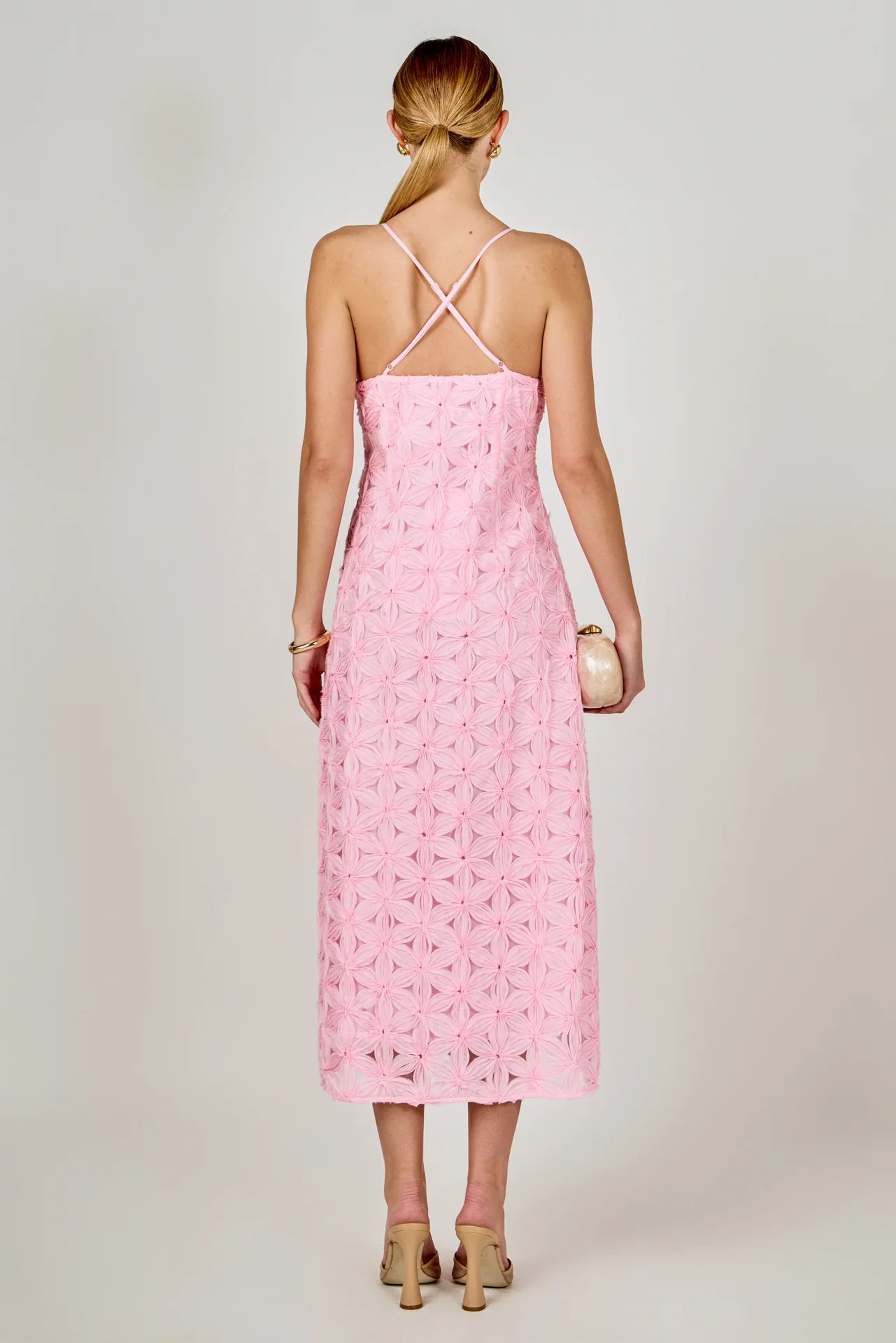 Endless Rose Lace Spaghetti Strap Midi Dress