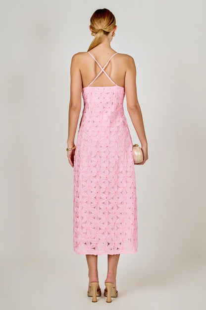 Endless Rose Lace Spaghetti Strap Midi Dress