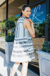 Elan A Line Aztec Printed Sleeveless Dress-Dresses-KCoutureBoutique, women's boutique in Bossier City, Louisiana