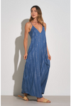 Elan Blue Silver Arrow Print Maxi Dress-Dresses-KCoutureBoutique, women's boutique in Bossier City, Louisiana