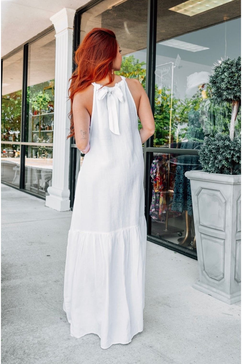 Elan High Neck Tiered Maxi Dress-Dresses-KCoutureBoutique, women's boutique in Bossier City, Louisiana