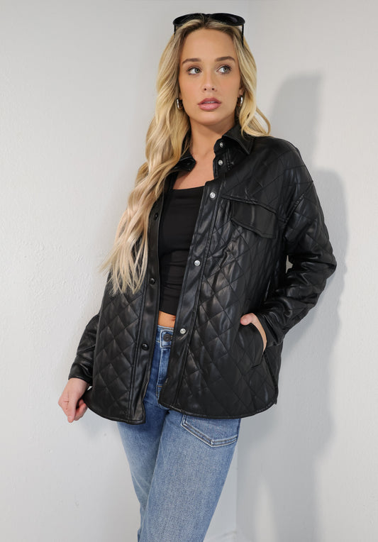 Elan Black Diamond Quilted Jacket