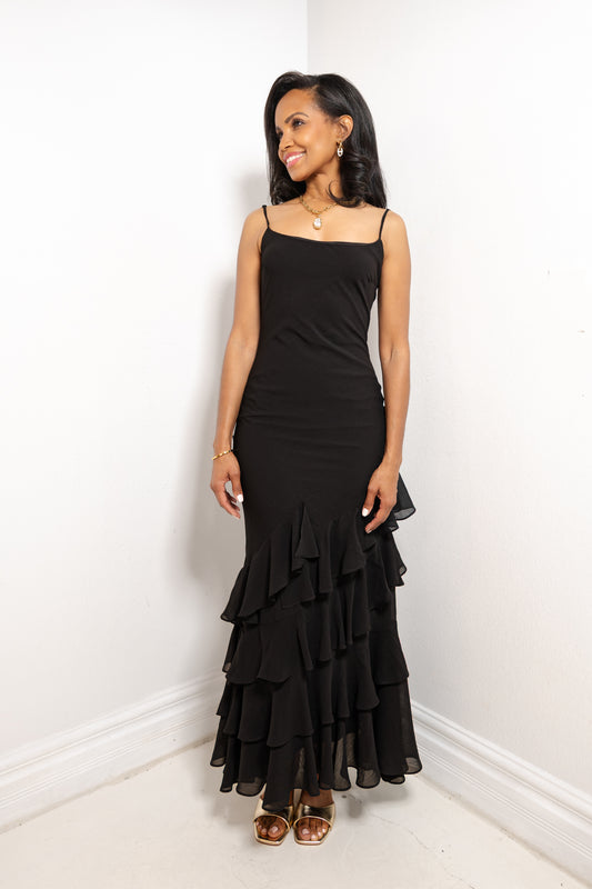 Enchanted Evenings Tiered Ruffle Dress