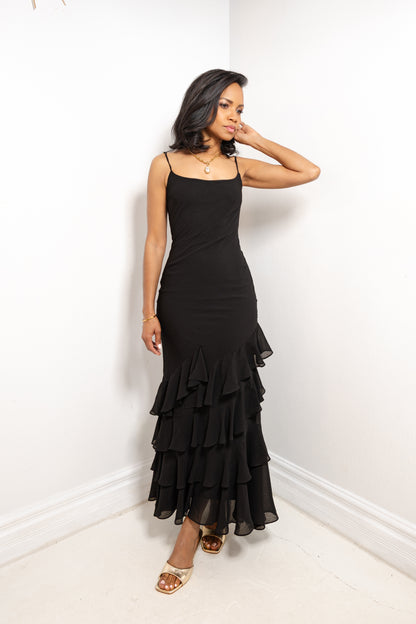Enchanted Evenings Tiered Ruffle Dress