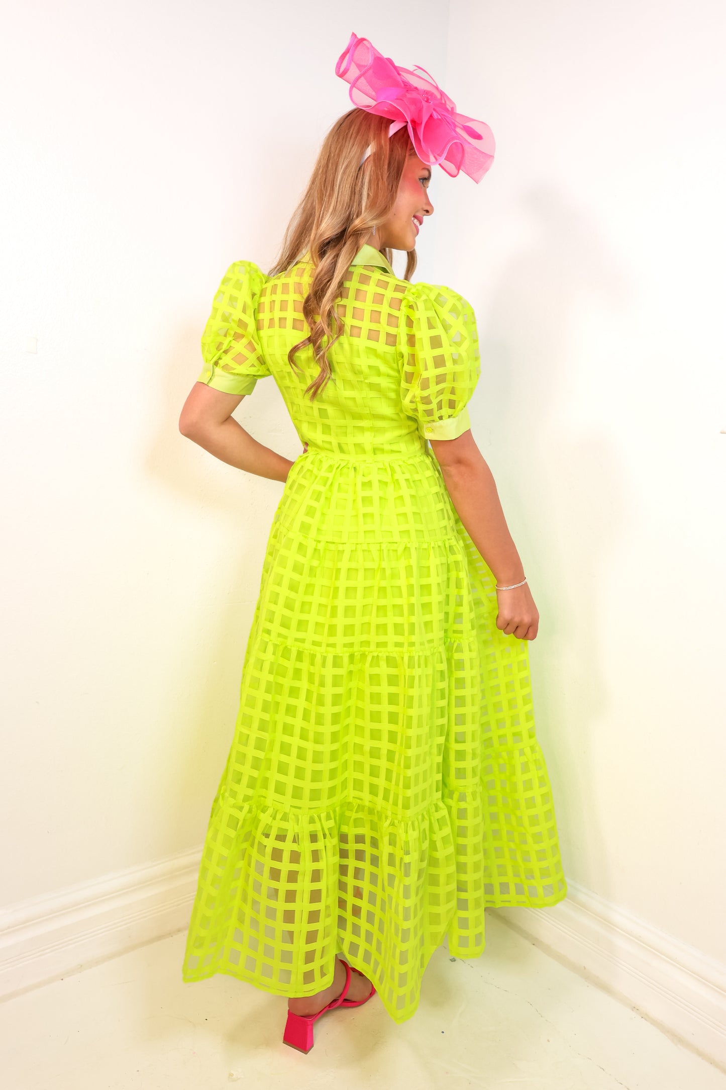Endless Rose Glow Getter Organza Maxi Dress