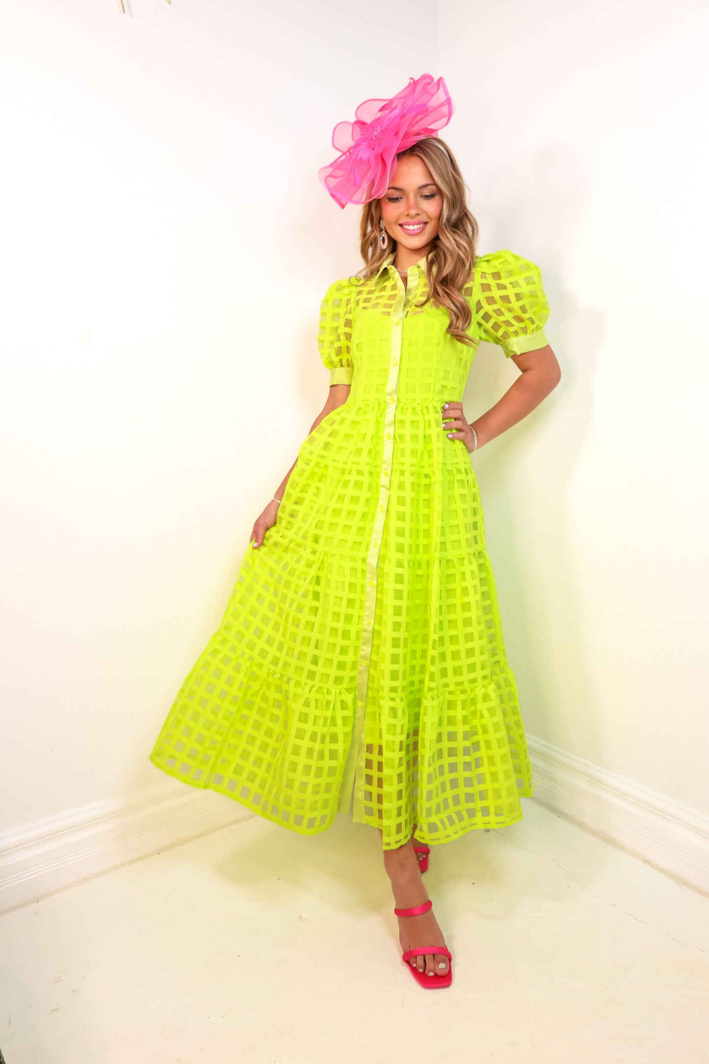 Endless Rose Glow Getter Organza Maxi Dress