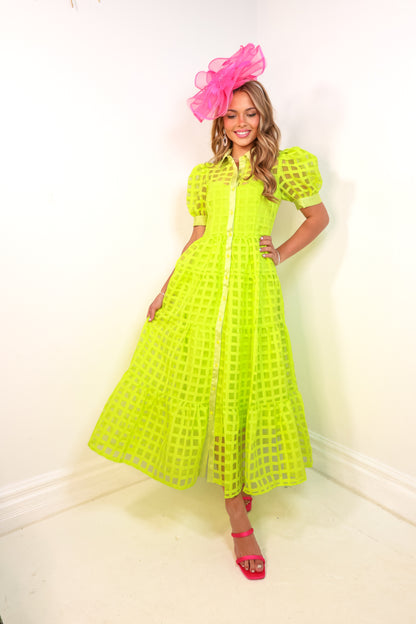 Endless Rose Glow Getter Organza Maxi Dress