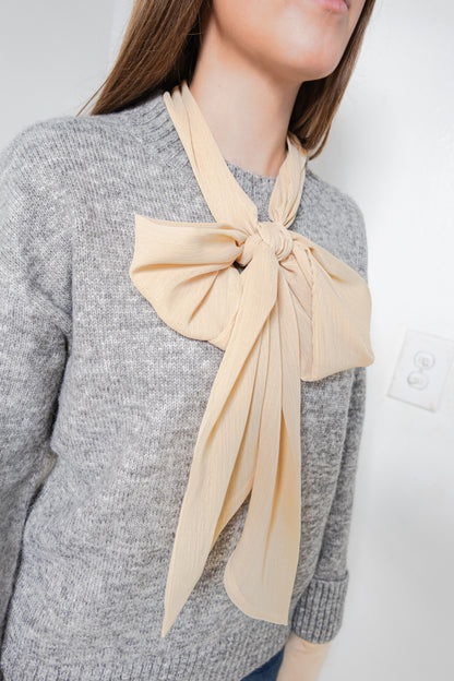 Endless Rose  Knit Sweater w/ Neck Tie