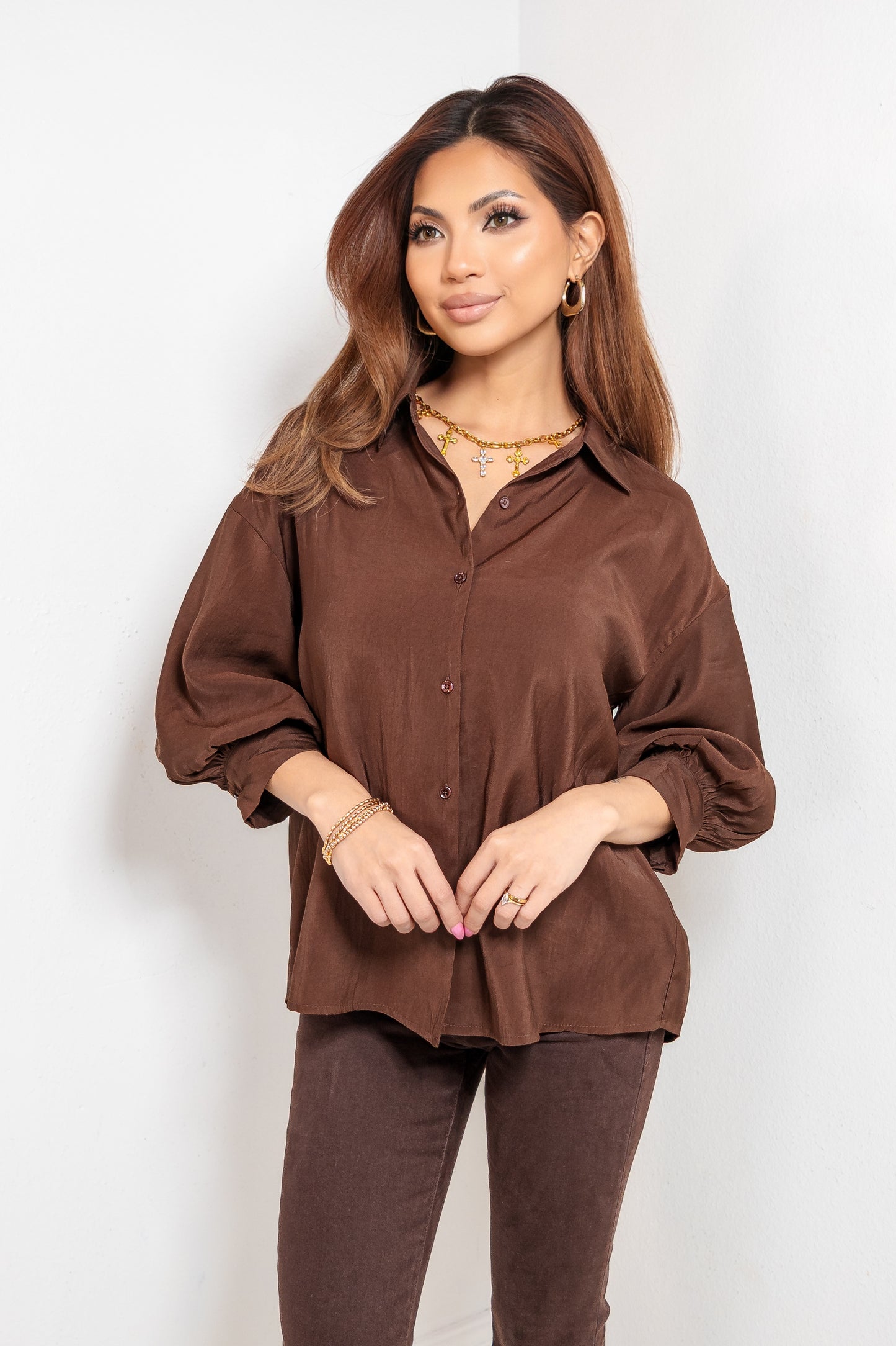 English Factory Balloon Sleeve Blouse