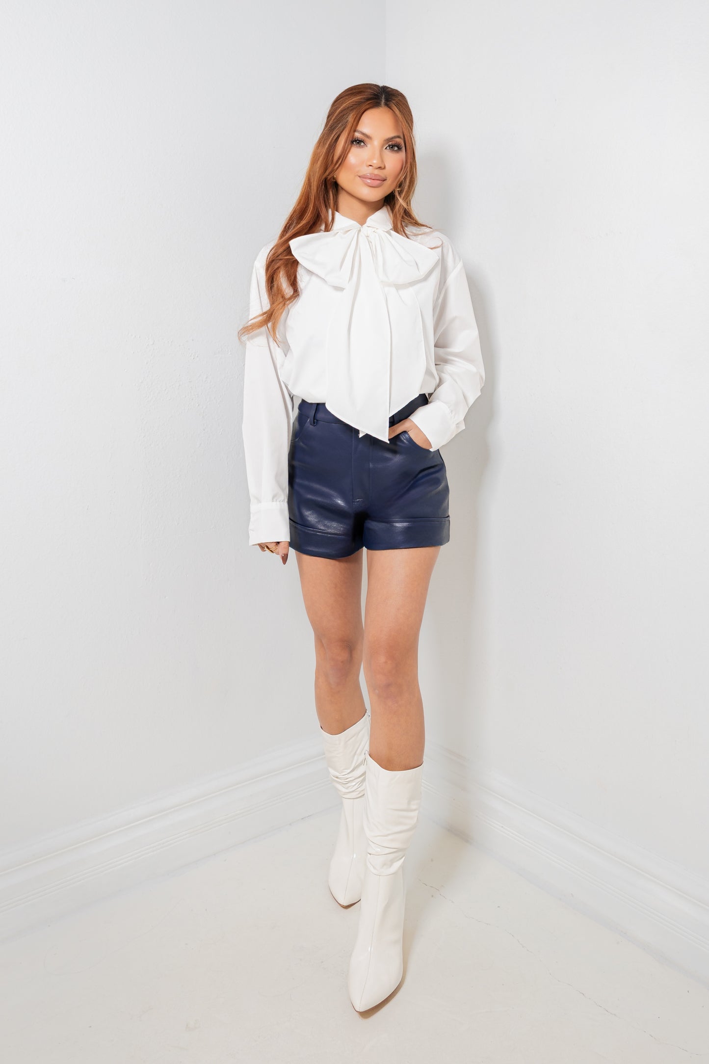 English Factory Bow Button Up Shirt