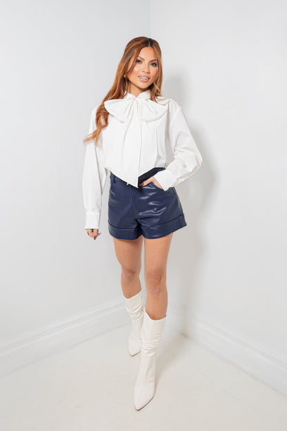 English Factory Bow Button Up Shirt