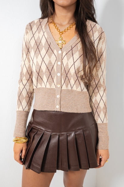 The Ivy League Argyle Cardigan